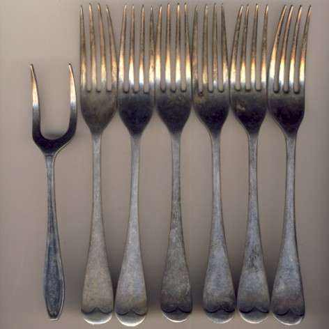 Lot of high quality A1 EPNS forks plus pickle fork