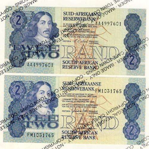 GPC de Kock & Stals 2 different R2 notes De Kock & Stals - uncirculated