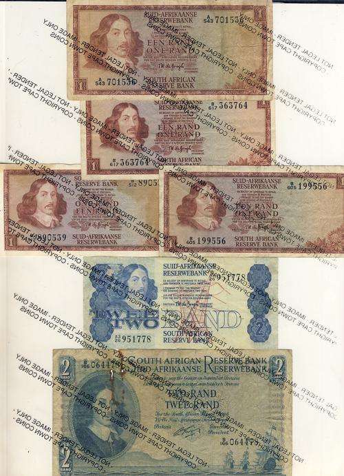 Banknotes Lot of 10 well used banknotes - as per scan