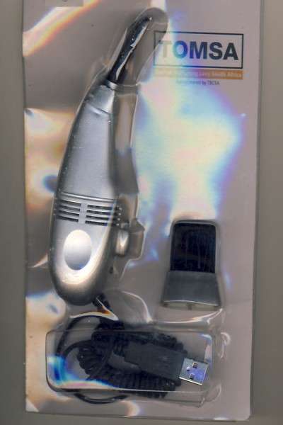 Tomsa USB keyboard vacuum + brush - as per scan