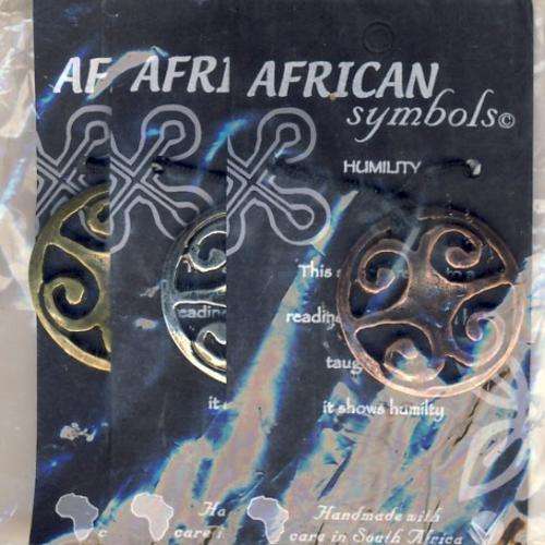 3 HUMILITY African art necklaces in Brass, Copper and Nickle