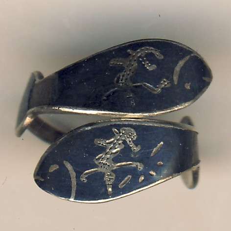 Siam silver ring - as per scan