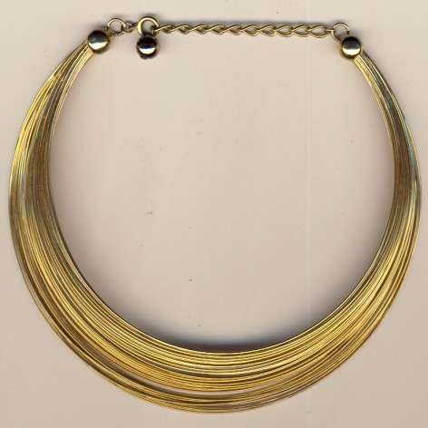 Gold colour chocker necklace