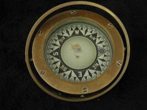 TOP ITEM Genuine vintage ship's compass - @@@ Crazy R1 Start