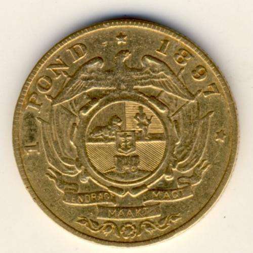 ZAR Gold 1897 Kruger Pond - lovely coin