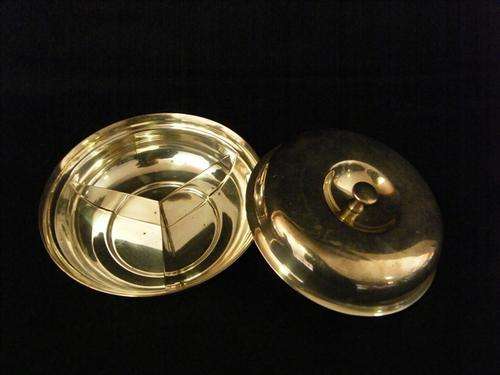 Pair of Birmingham electroplated serving dishes with deviders  - excellent condition & high quality