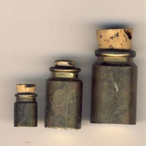 Vintage Nik naks - Miniature Brass set of 3 Jars @ CRAZY R1 start