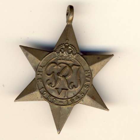 1939-1945 star issued to M16090 J Munnick (Malay)