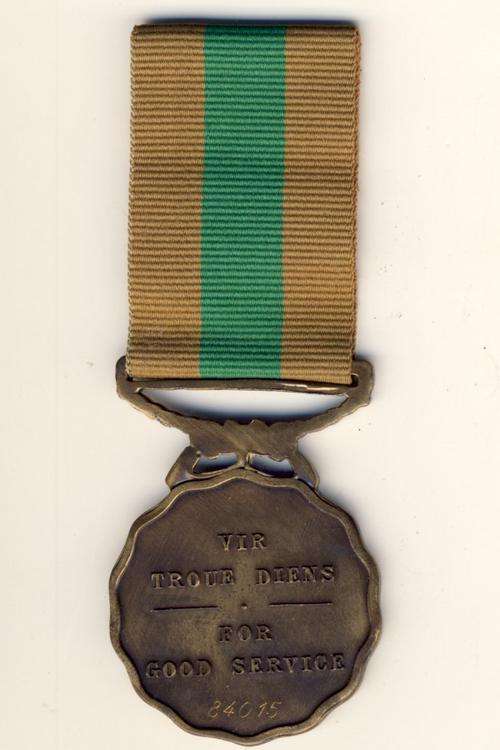 10 year service medal SADF no - 84015