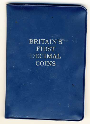 Set of Britain's first decimal coins - as per scan