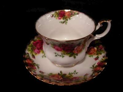 Royal Albert country rose cup and saucer
