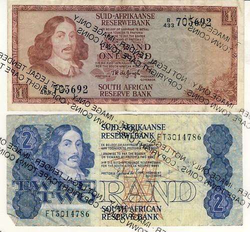 Lot of 5 old SA notes as per scan