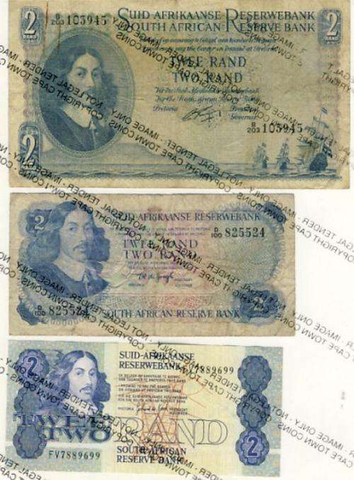 Lot of 3 different R 2 notes as per scan