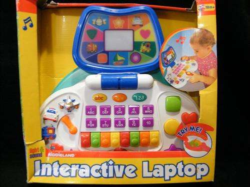 Kiddieland - Interactive Laptop with light & sound - 18 months +
