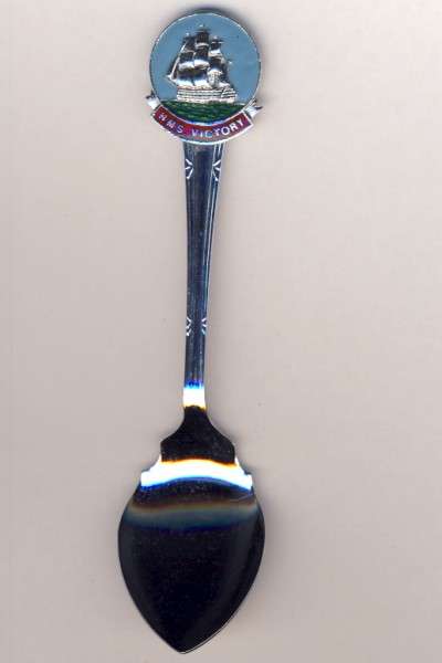 British Navy commemorative spoon - HMS Victory CRAZY R1 start