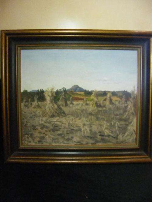 Oil on canvas painting by Montgomery 1947 @@@ Crazy R1 Start