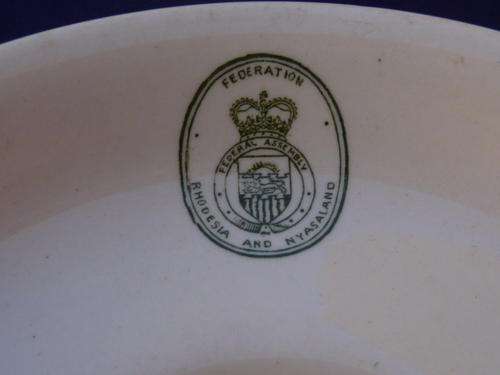 Dunn Bennett & Co - 1959 - Tea Saucers from Governors House - Federation Rhodesia and Nyasaland