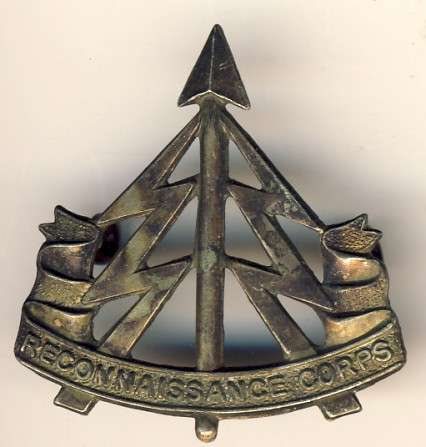 Great Britain - Reconnaissance Corps Cap badge - Brass, lugs, Copy?