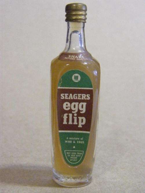 Miniature Seagers egg flip bottle as per scan - still sealed