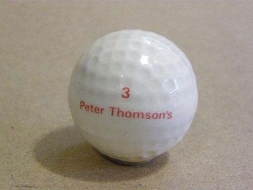 Miniature Whisky bottle filled with Beneagles Scotch Whisky - in shape of a golf ball