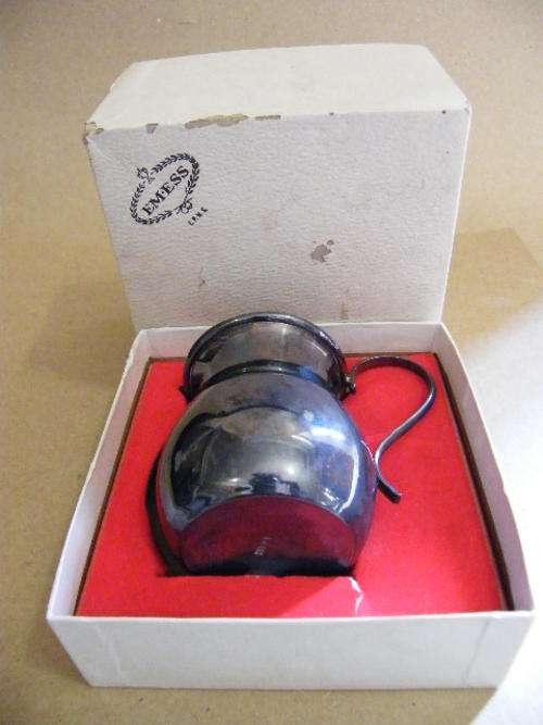 EM - ESS Silver plated cup / jug in original box - never used - CRAZY WEDNESDAY