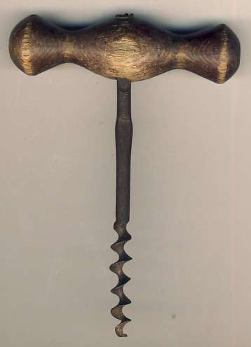 Antique corkscrew with wooden handle @ CRAZY R1 start