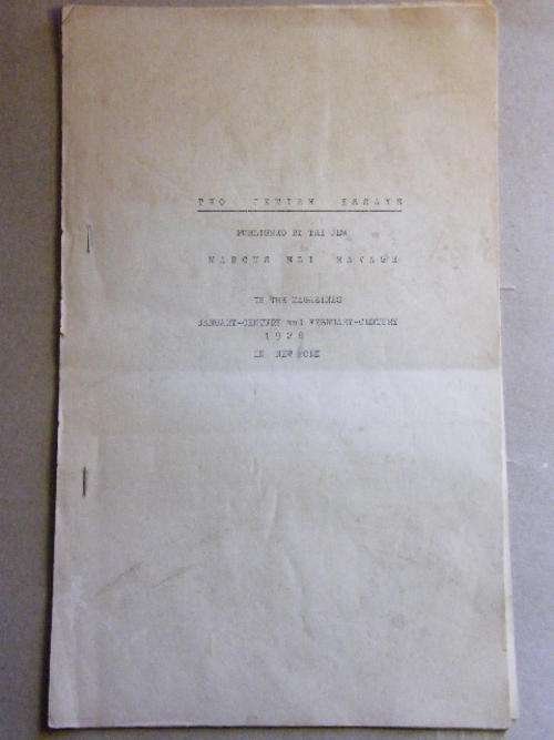 The Jewish essays by Marcus ELI Ravage published in 1928 - New York