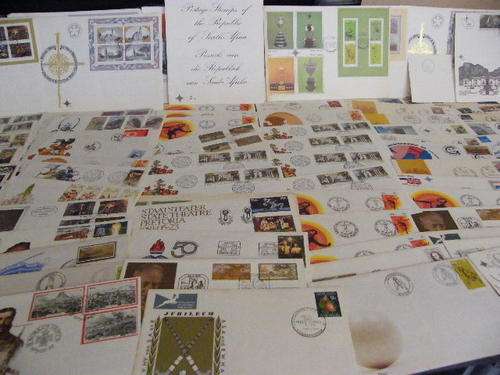 Lot of 96 South African First Day covers - as per scan - YOU BID PER COVER TO TAKE ALL