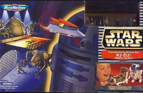 Micro Machines - Star Wars, R2 - D2 / Jabba's Palace in original box - as per scan