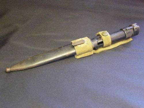 FN Bayonet with Metal Scabbard & frog - Excellent condition -  as per scan