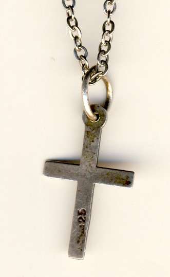 Necklace with Sterling Silver Cross - @@@ Crazy R1 Start