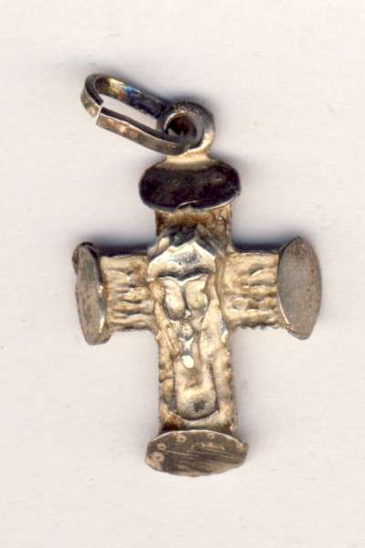 Silver cross pendant CRAZY WEDNESDAY