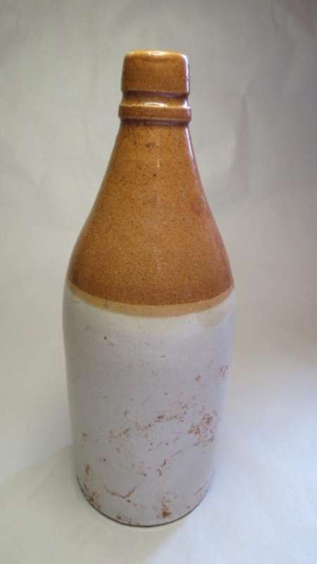 Antique Ceramic bottle - no markings - 24 x 8cm - CRAZY WEDNESDAY