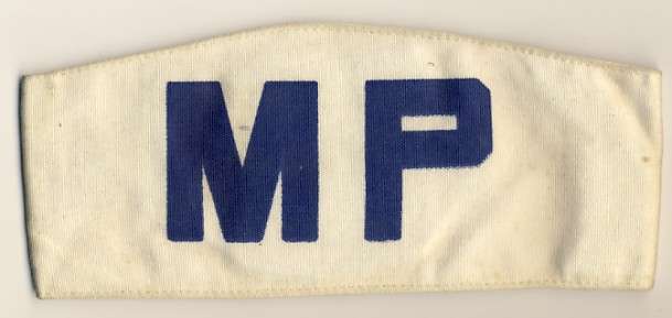 Navy Military Police Arm band - as per scan