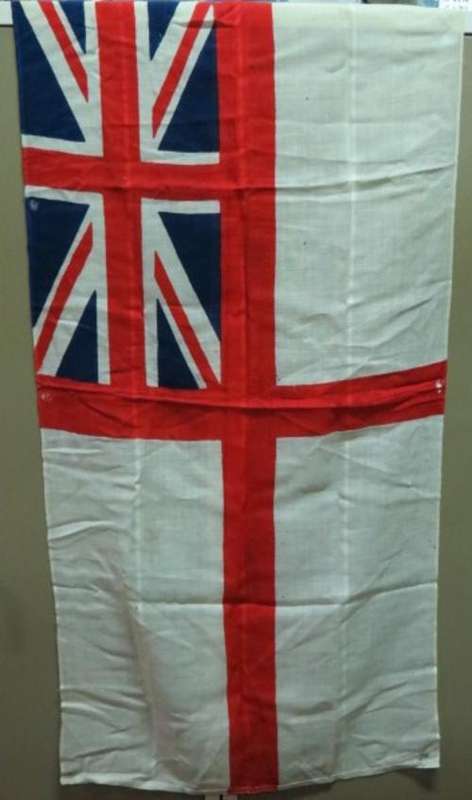British Navy ensign flag - original with some small holes - as per photo