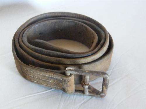 Large vintage leather belt - 143cm in length - CRAZY WEDNESDAY