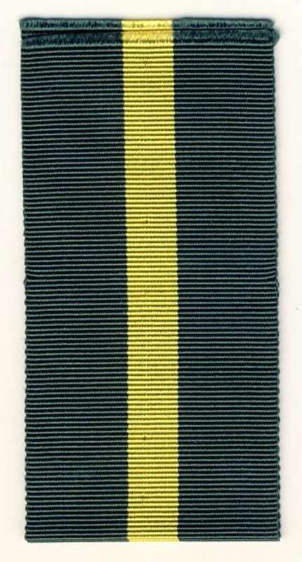Territorial and Efficiency decoration ribbon - 38mm x 6 inches - as per scan