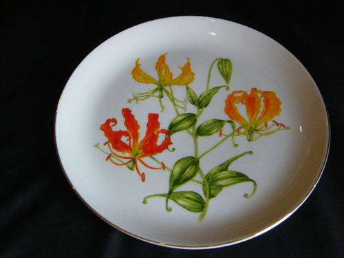 Plate with flowers , from Dowson & Dobson LTD. Continental China @@@ Crazy R1 Start