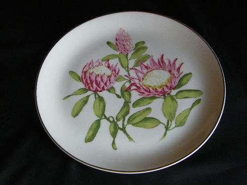 Plate with flowers , from Dowson & Dobson LTD. Continental China made @@@ Crazy R1 Start