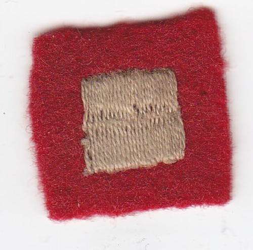 British 42nd East Lancashire division cloth patch as per scan