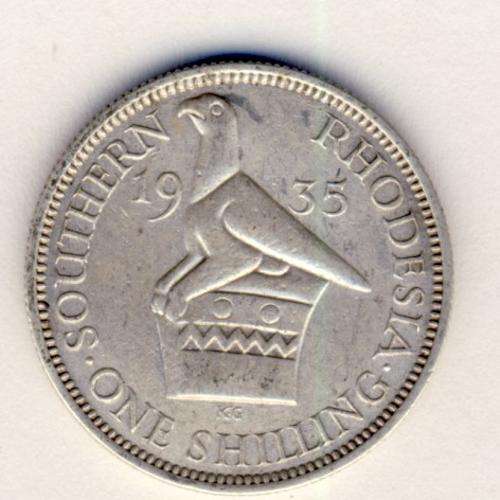 Rhodesia 1935 Shilling as per scan