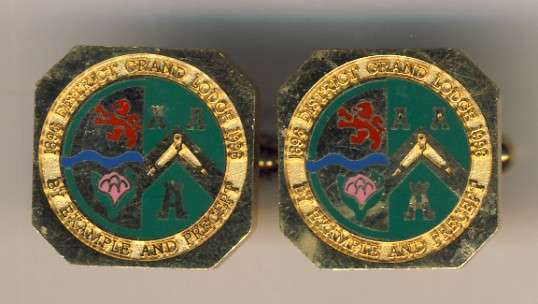 Pair of Masonic cuff links - as per scan