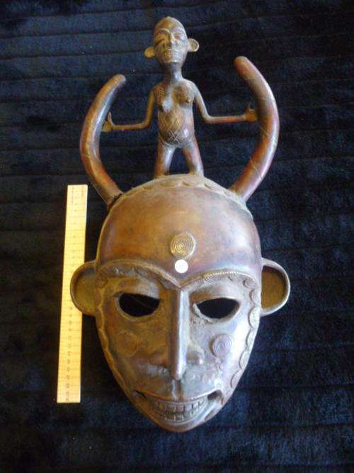 Tribal Art - original Benin Copper Mask