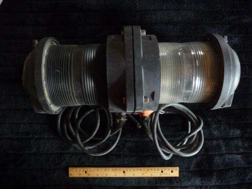 Ships lamp 2x red and white signal lamps