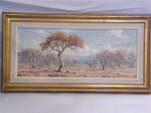 TOP ITEM Henry Bredenkamp  Bushveld scene - framed @@@ Crazy R1 Start