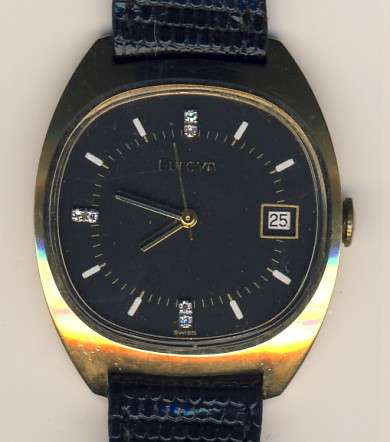 TOP ITEM Vintage BULOVA mens wind-up watch - 6 Diamonds on dial  - excellent @@@ Crazy R1 Start