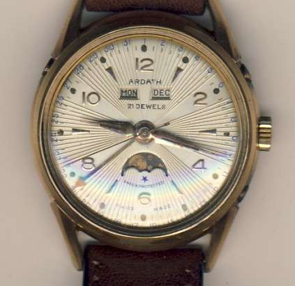 ARDATH DATE watch - automatic with day and night indicator - This model is rare - fully working a