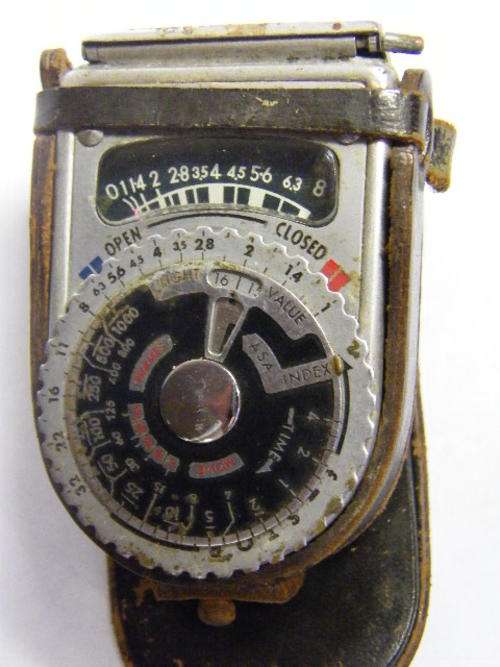 Aniseikonic Light Meter in leather pouch @@@ Crazy R1 Start