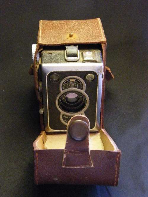 Zeiss Ikon box type camera with Goerz Frontar lens - in original case - @@@ Crazy R1 Start
