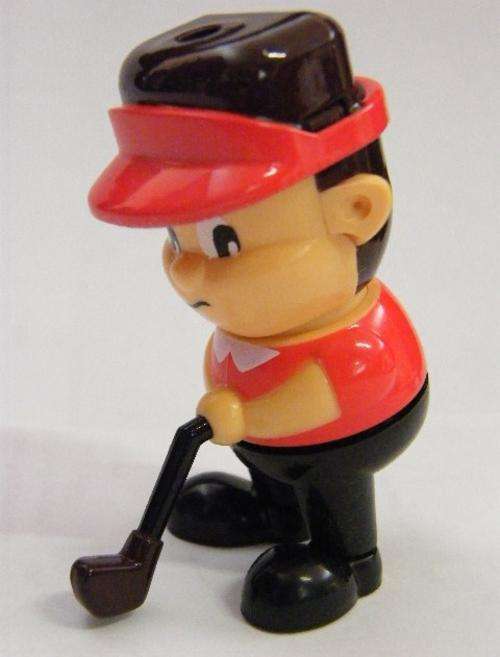 Golfer boy figurine - Gas Piezoelectric table lighter - 6cm x 4cm